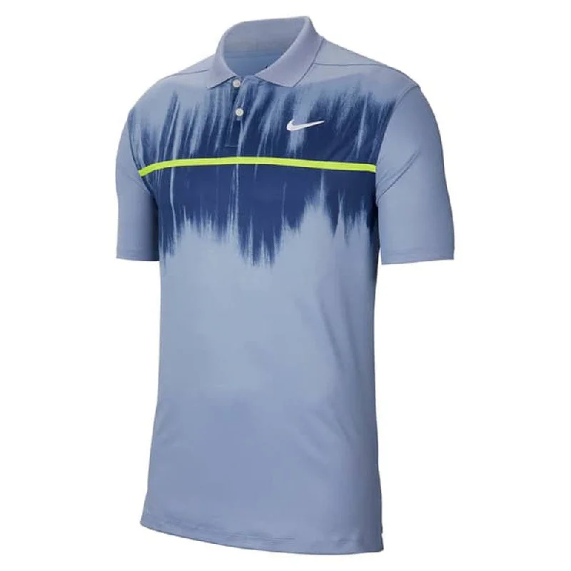 Men Sports Polo with Three - Button Plackets for Easy VentilationNike Dri-FIT Vapor Fog Print Golf Polo 2020