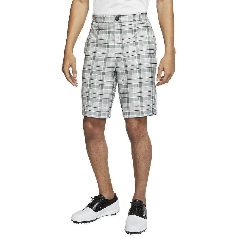 Men's Zipper - Pocket Sports Shorts in Brown for Secure Storage during Trail RunningNike Flex Core Plaid Golf Shorts 2020