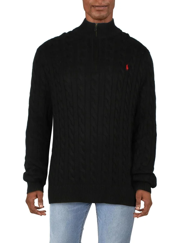 Men Sweaters with Argyle Patterns for a Preppy VibeBig & Tall Mens Ribbed Trim  Cotton Pullover Sweater