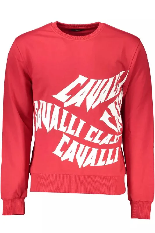 Men Sweaters with Pocket Details for Added FunctionalityCavalli Class Elegant  Round Neck Men's Sweater