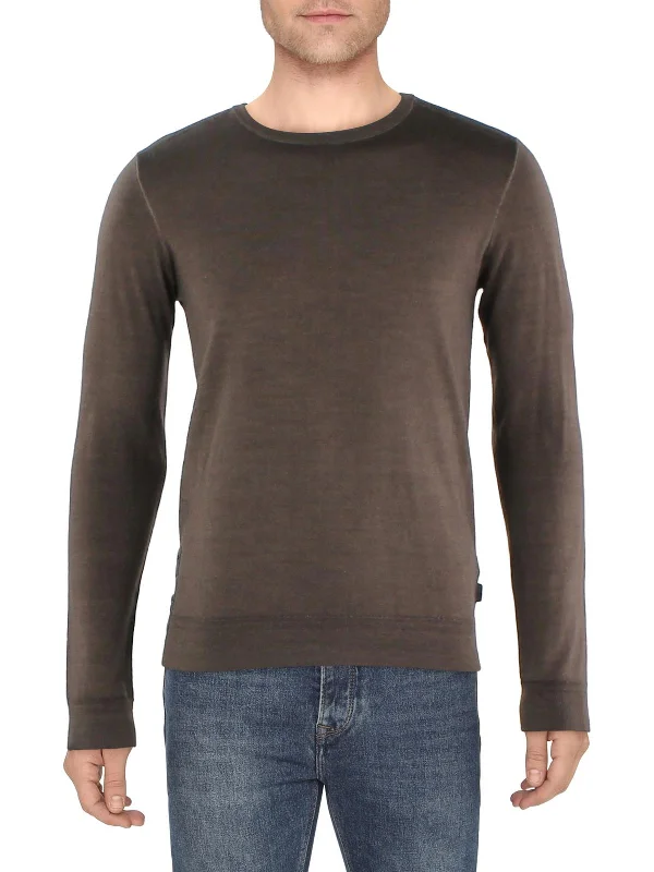 Men Sweaters with Open - Knit Patterns for a Breathable and Stylish OptionChase Mens Wool Pullover Sweater