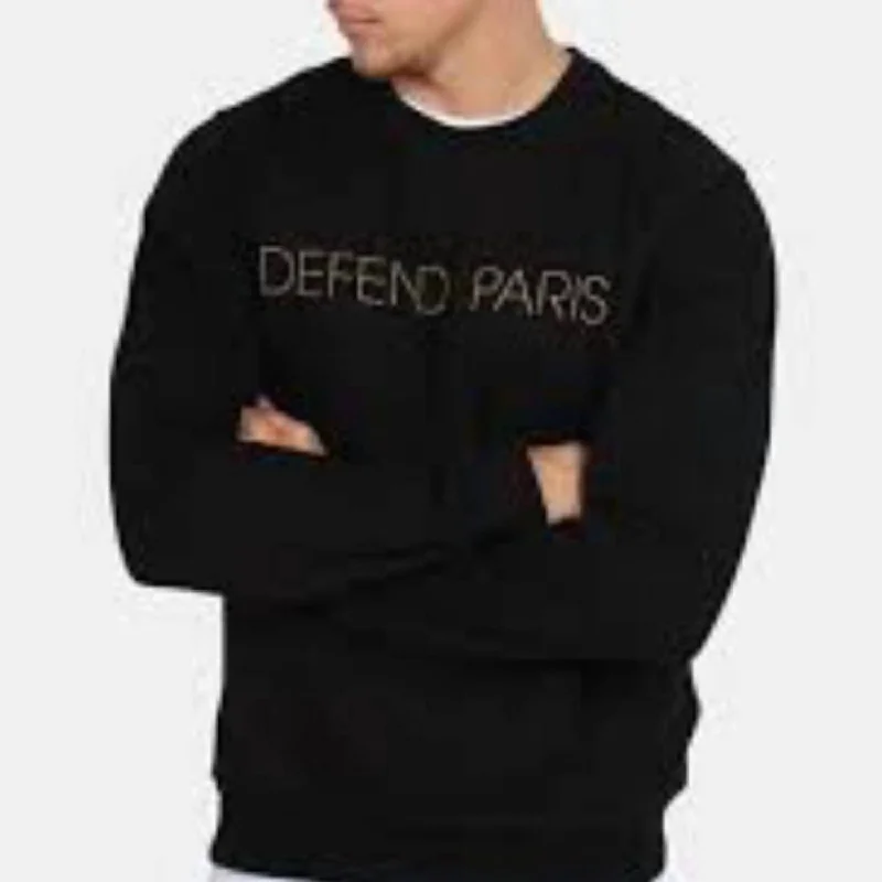 Men Sweaters with Pocket Details for Added FunctionalityClaudio Crew Neck Sweater In Black