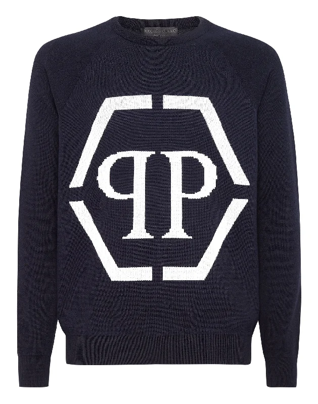 Men Sweaters with Striped Patterns for a Classic and Timeless LookCotton Pullover Round Neck LS