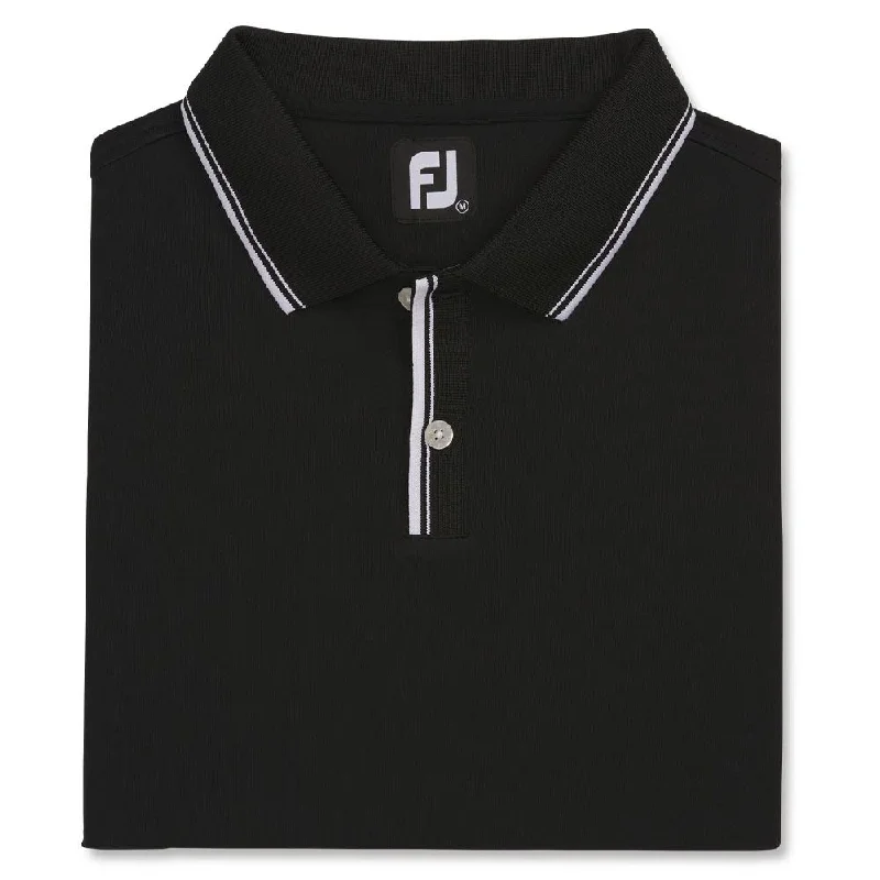 Men Sports Polo with Three - Button Plackets for Easy VentilationFootJoy Pique Sun Protection Knit Collar Golf Polo 2023