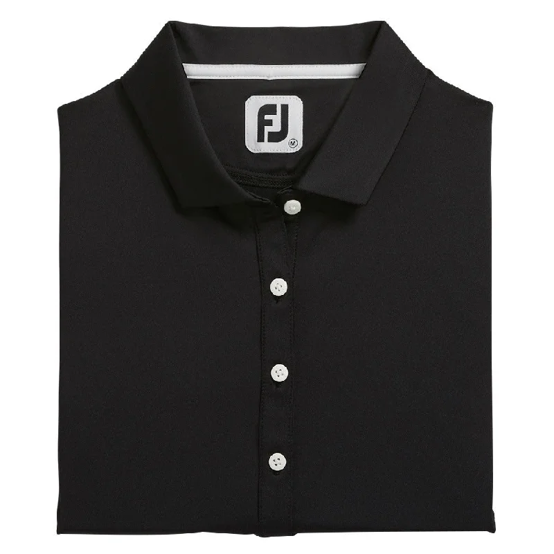 Men Sports Polo with Three - Button Plackets for Easy VentilationFootJoy Solid Lisle Self Collar Golf Polo 2022 Women