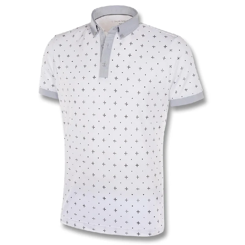 Men Sports Polo with Ribbed Collars and Cuffs for a Secure FitGalvin Green Marlow Ventil8 Plus Golf Polo 2022