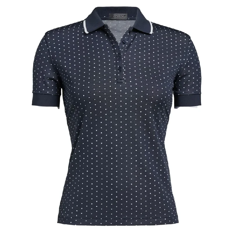 Men Sports Polo with Ribbed Collars and Cuffs for a Secure FitGfore Polka Dot Golf Polo 2022 Women