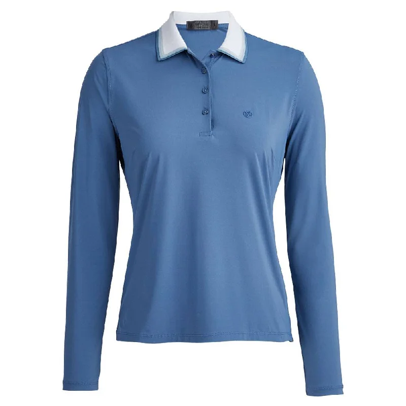 Men Sports Polo with Performance - Grade Moisture - Wicking FabricGfore Rib Collar Silky Tech Nylon Longsleeve Golf Polo 2023 Women