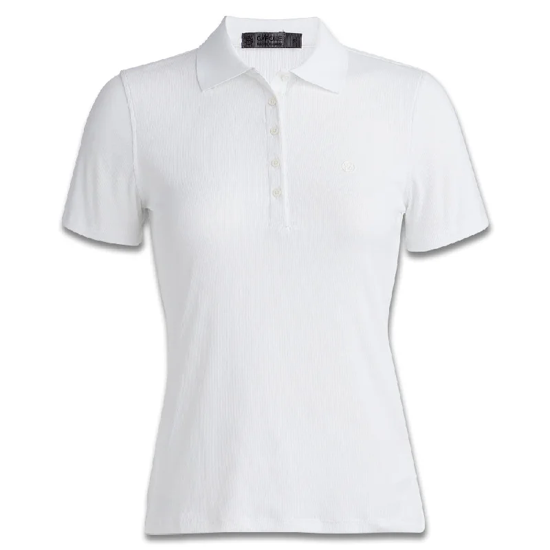 Men Sports Polo with Ribbed Collars and Cuffs for a Secure FitGfore Tech Nylon Rib Golf Polo 2023 Women