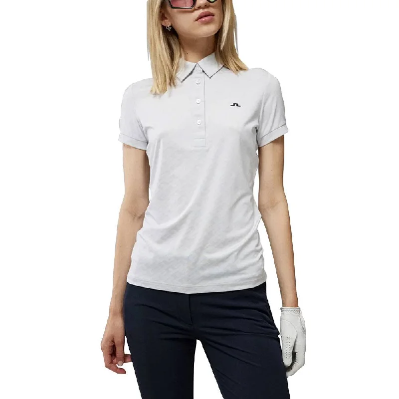 Men Sports Polo with Three - Button Plackets for Easy VentilationJ.Lindeberg Alaya Jacquard FW22 Golf Polo 2022 Women