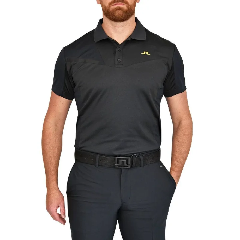 Men Sports Polo with Embroidered Logos of Sports BrandsJ.Lindeberg Arve Golf Polo 2022