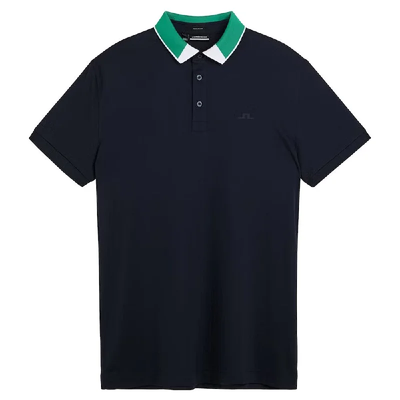 Men Sports Polo with Embroidered Logos of Sports BrandsJ.Lindeberg Nile Regular Fit Golf Polo 2022