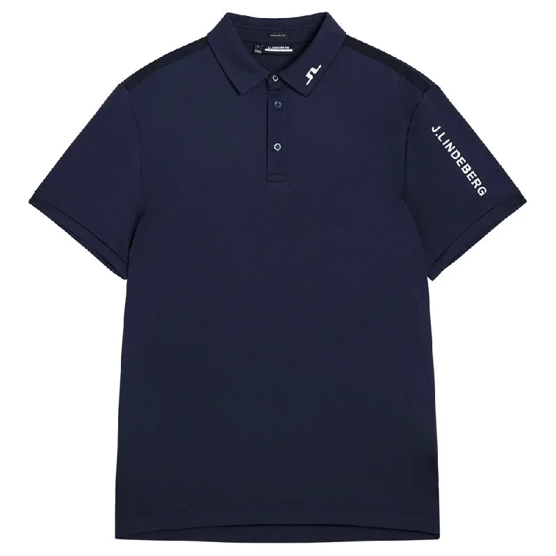 Men Sports Polo with Ribbed Collars and Cuffs for a Secure FitJ.Lindeberg Tour Regular Fit Golf Polo 2023