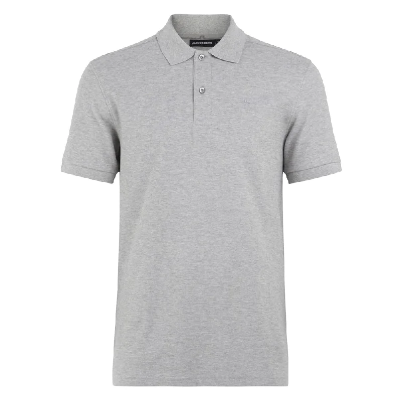 Men Sports Polo with Performance - Grade Moisture - Wicking FabricJ.Lindeberg Troy Polo Shirt Seasonal Pique Golf Polo 2022