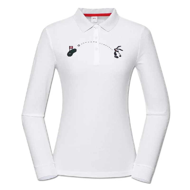 Men Sports Polo with Three - Button Plackets for Easy VentilationJDX America Longsleeve Golf Polo 2021 Women