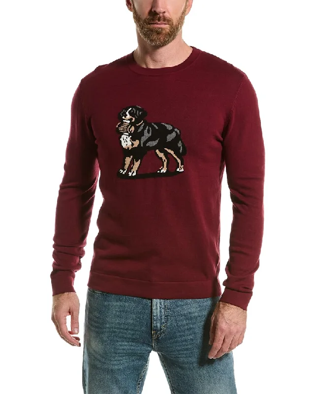 Cable - Knit Men Sweaters with Traditional PatternsLoft 604 St. Bernard Crewneck Sweater