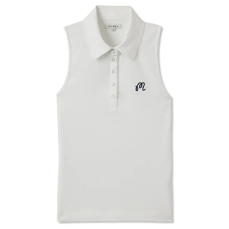 Men Sports Polo with Embroidered Logos of Sports BrandsMalbon Claudia Sleeveless Golf Polo 2023 Women