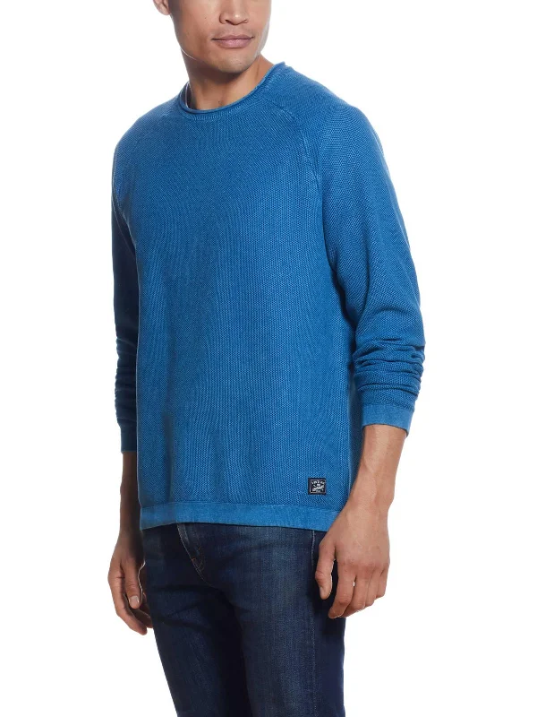 Men Sweaters with Mock Turtlenecks for a Modern and Warm OptionMens Solid Knit Pullover Sweater