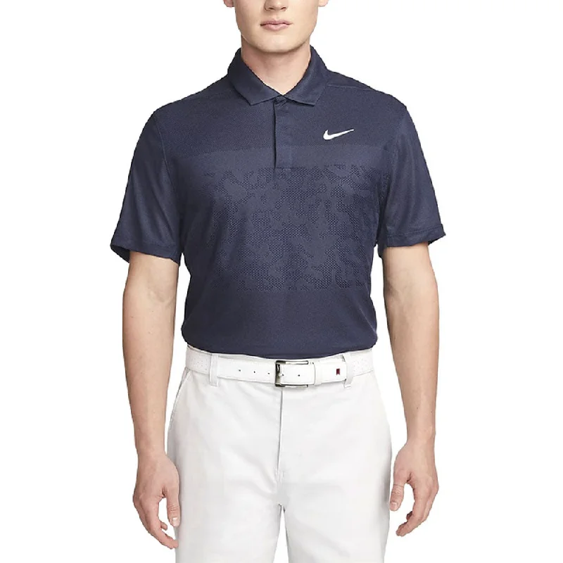 Men Sports Polo with Embroidered Logos of Sports BrandsNike Dri-FIT ADV Tiger Woods Camo Golf Polo 2023