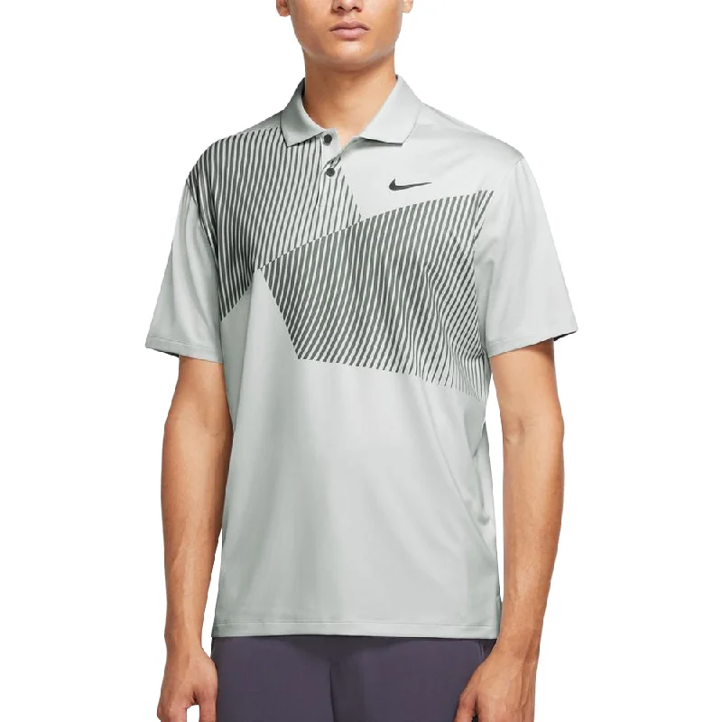 Men Sports Polo with Ribbed Collars and Cuffs for a Secure FitNike Dri-FIT Vapor Print Golf Polo 2022