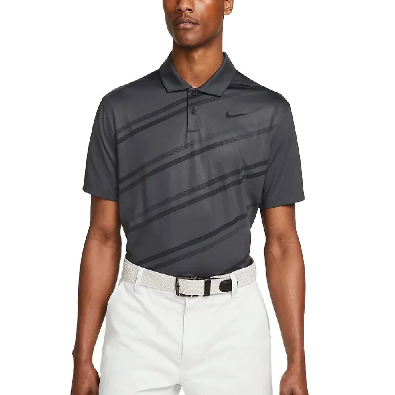 Men Sports Polo with Three - Button Plackets for Easy VentilationNike Dri-FIT Vapor Stripe Printed Golf Polo 2022