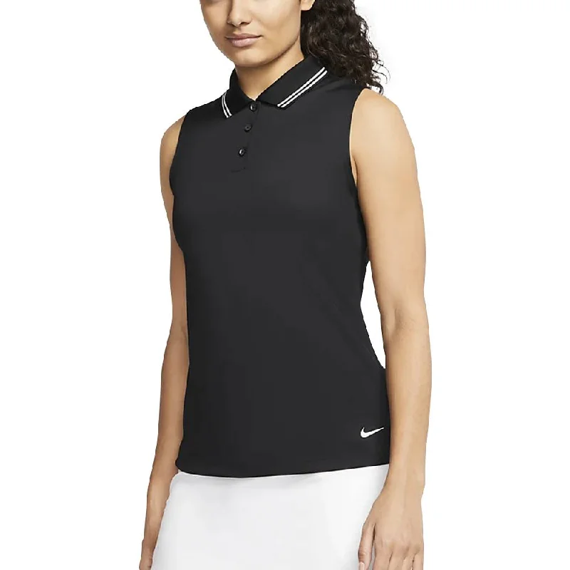 Men Sports Polo with Embroidered Logos of Sports BrandsNike Dri Fit Victory Sleeveless Golf Polo 2020 Women