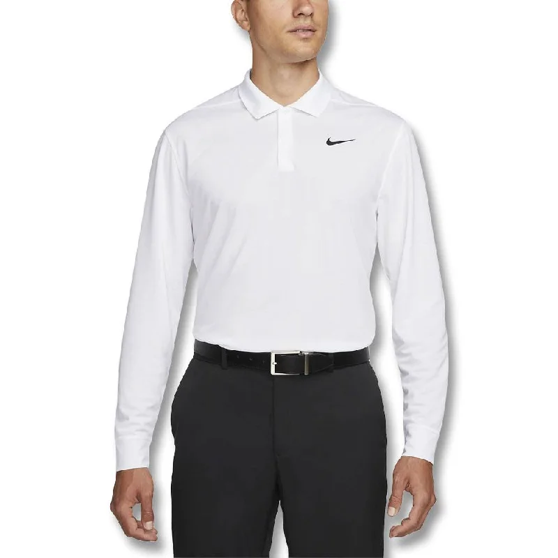 Men Sports Polo with Performance - Grade Moisture - Wicking FabricNike Dri-FIT Victory Solid Longsleeve Golf Polo 2024