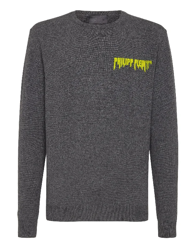 Men Sweaters with Striped Patterns for a Classic and Timeless LookPullover Round Neck LS Philipp Plein TM