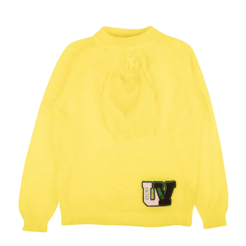 Men Sweaters with Ribbed Cuffs and Hem for a Snug FitSurvival Of The Fashionest Glitter 4 Arm Sweater - Yellow