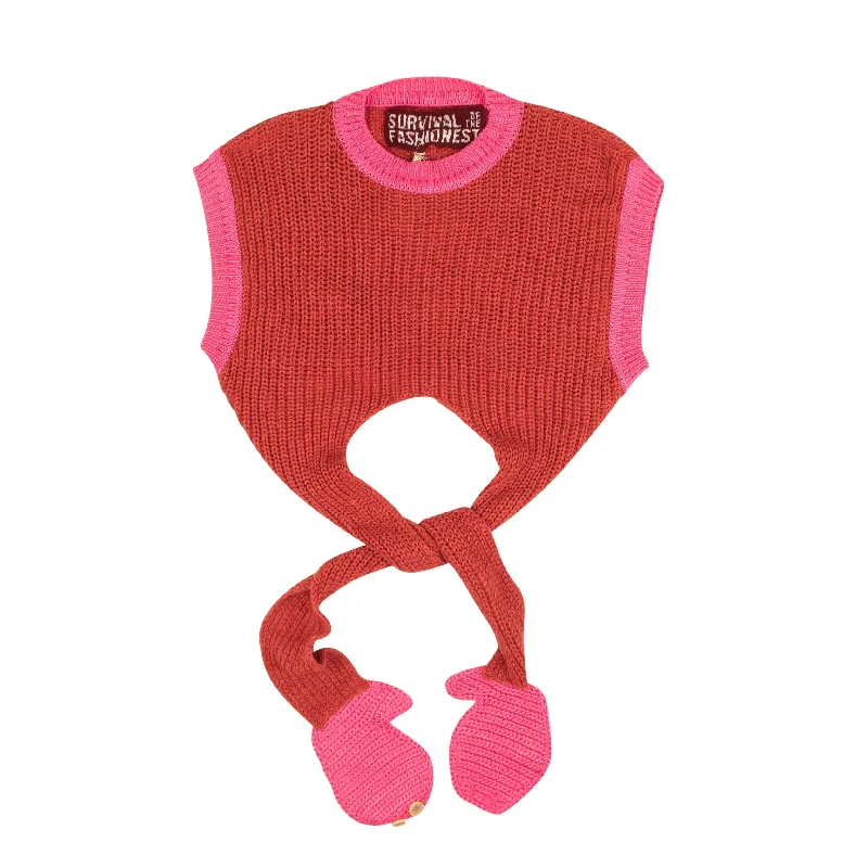 Cashmere Men Sweaters for Ultimate Softness and LuxurySurvival Of The Fashionest Hug Cropped Vest - Pink