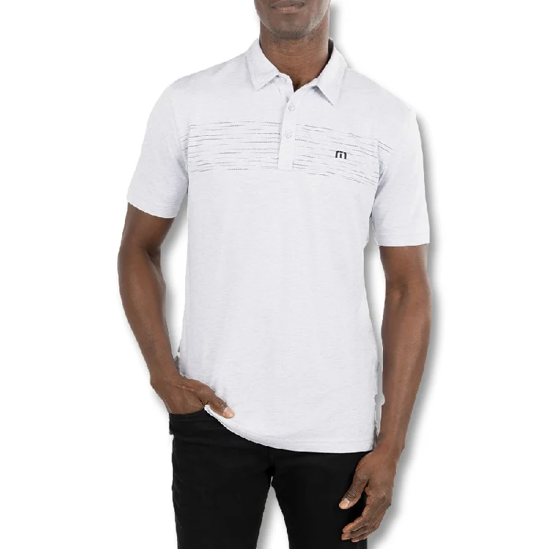 Men Sports Polo with Embroidered Logos of Sports BrandsTravisMathew In A Meeting Golf Polo 2022