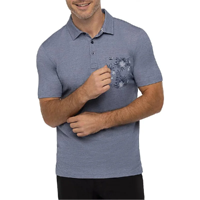 Men Sports Polo with Three - Button Plackets for Easy VentilationTravisMathew No Maps Golf Polo 2023