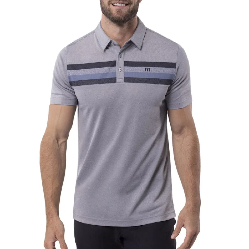 Men Sports Polo with Embroidered Logos of Sports BrandsTravisMathew Private Dock Golf Polo 2022