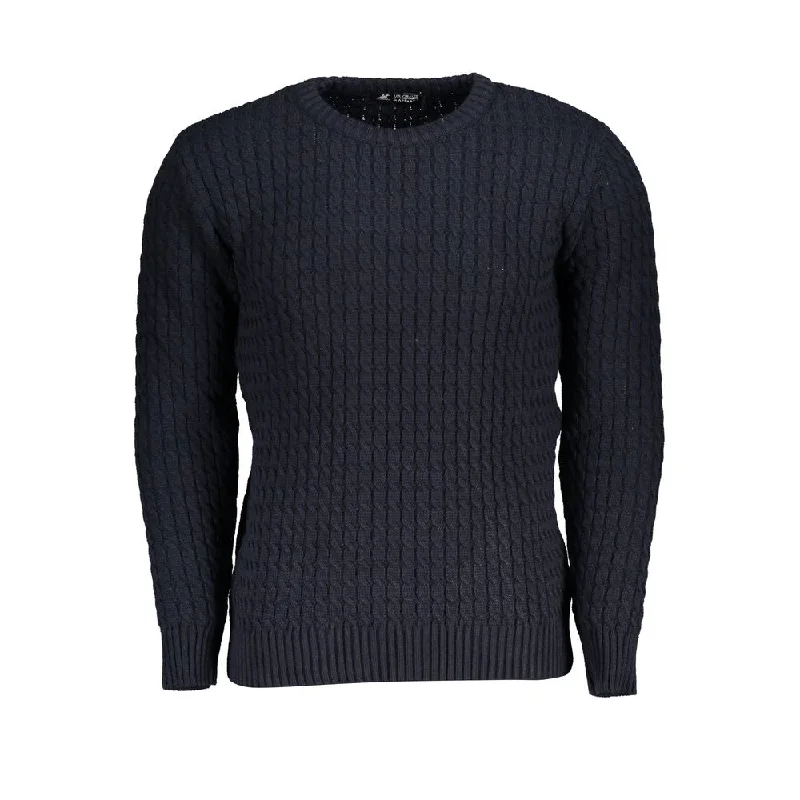 Men Sweaters with Zip - Up Fronts for Easy On - and - OffU.S. Grand Polo Elegant Crew Neck Twisted  Men's Sweater