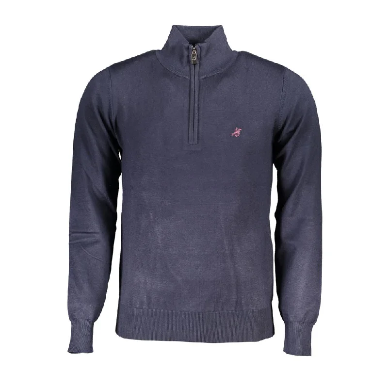 Men Sweaters with Zip - Up Fronts for Easy On - and - OffU.S. Grand Polo Elegant Half-Zip  Sweater with Embroide Men's Logo