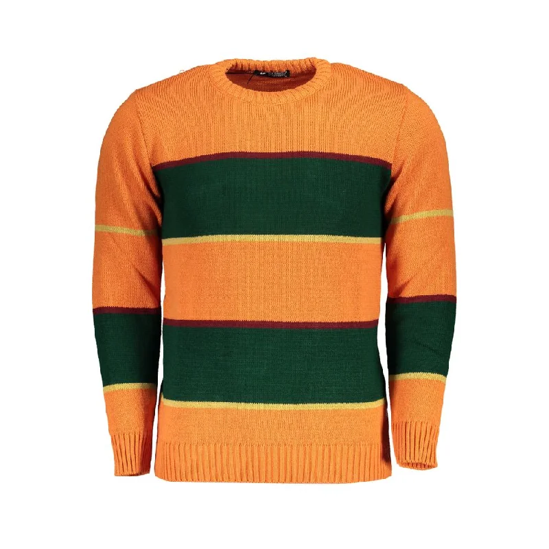 Cable - Knit Men Sweaters with Traditional PatternsU.S. Grand Polo  Fabric Men's Sweater