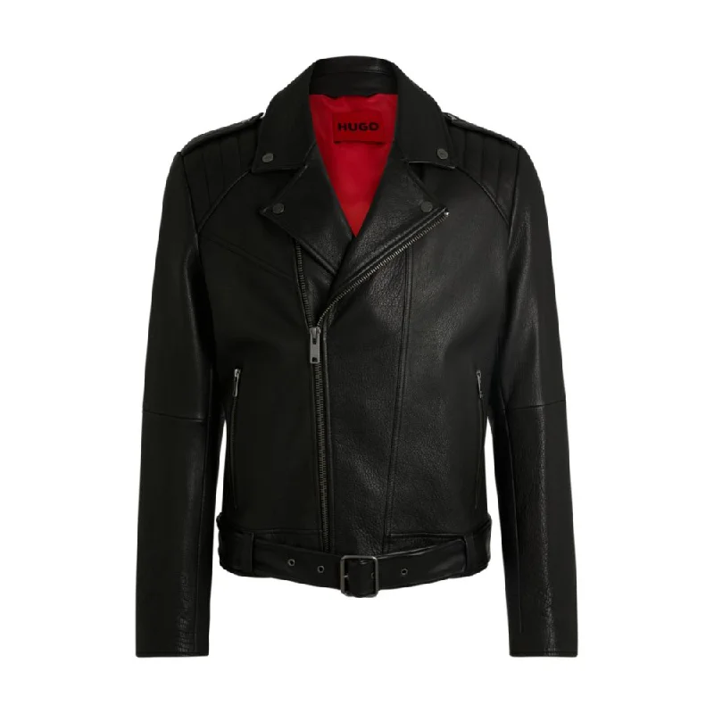 Lightweight Men Jackets for Travel and Everyday WearBuffalo-leather jacket with contrast lining