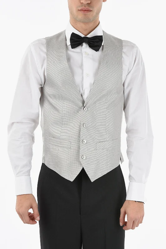 Slim - Fit Men Jackets to Enhance Your PhysiqueCorneliani CC COLLECTION V-neck CERIM.REFINED Waistcoat