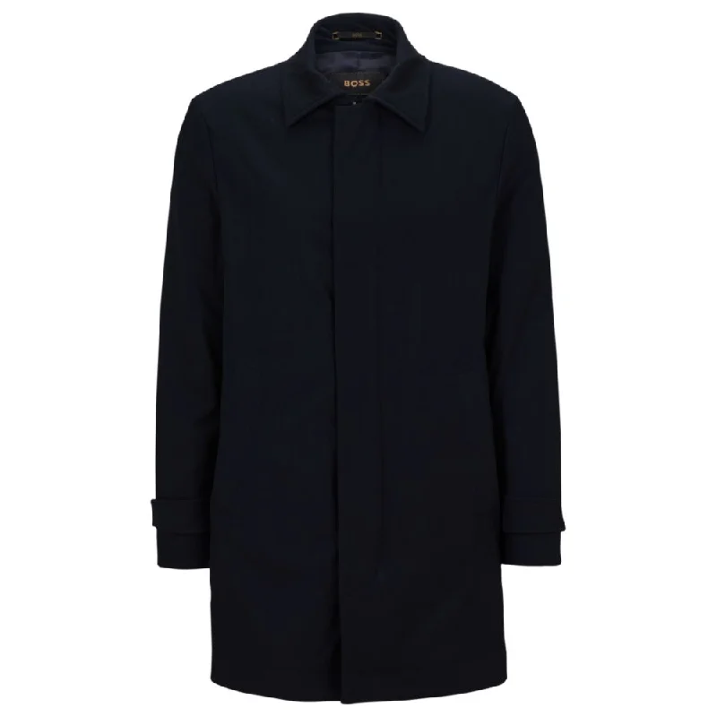 Slim - Fit Men Jackets to Enhance Your PhysiqueRegular-fit coat in a rain-resistant wool blend