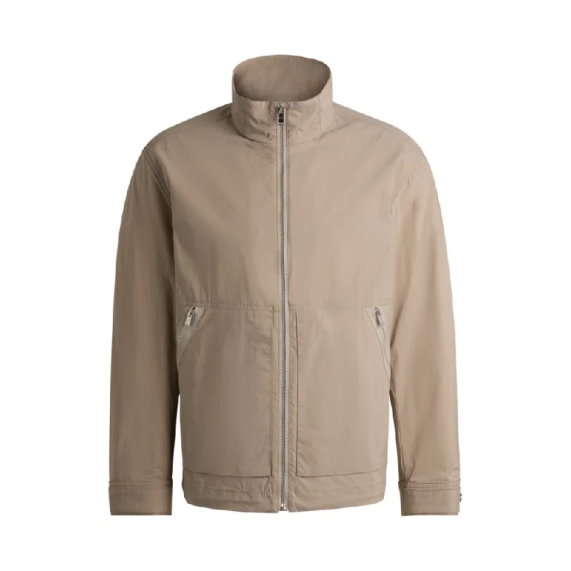 Reflective Men Jackets for Nighttime VisibilityWater-repellent jacket in a cotton blend