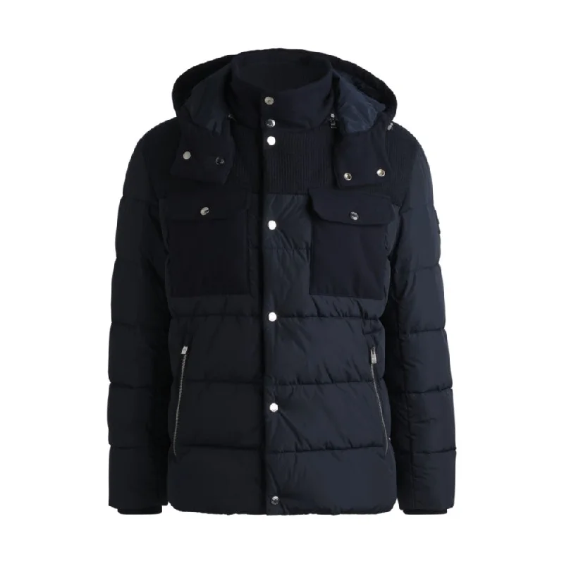 Denim Men Jackets with Embroidered Patches for a Personal TouchWater-repellent regular-fit jacket in mixed materials