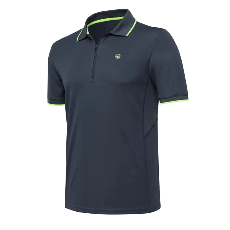 Men's color - block polo shirts with a bold fashion statementMen Polo with Adjustable Collars for a Custom FitBeretta Ice Power Polo Ebony