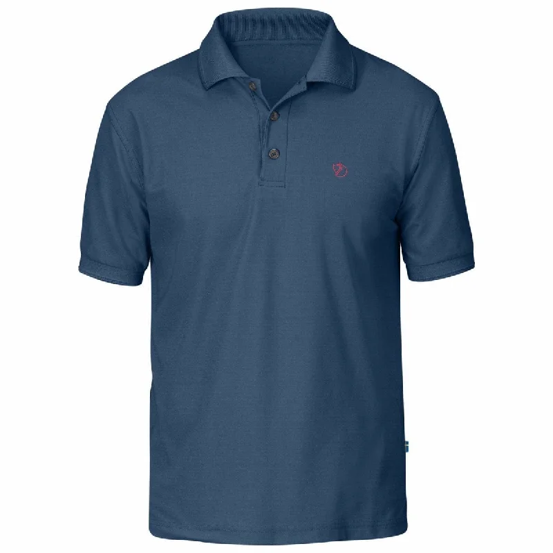 Men's reversible polo shirts with two different looksMen Polo with Contrast - Stitched Details for a Fashion - Forward AppearanceFjallraven Crowley Pique Shirt Uncle Blue