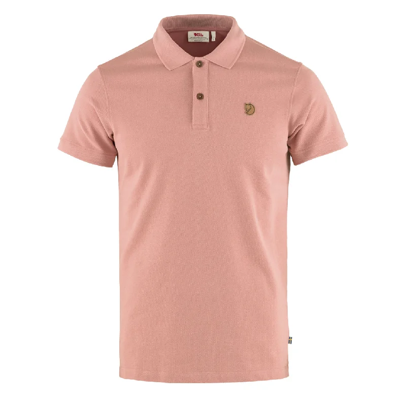 Men's plus size golf polo shirts in moisture wicking fabricMen Polo with Three - Button Plackets for a Traditional LookFjallraven Ovik Polo Shirt Dusty Rose