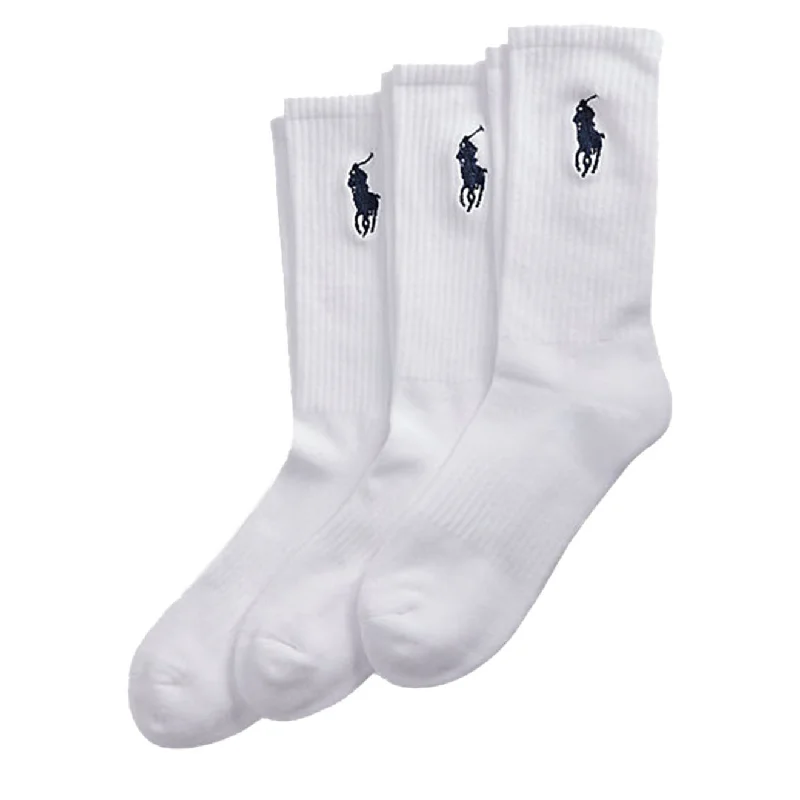 Men's luxury cashmere blend polo shirts in solid colorsMen Polo with Slim - Fit Silhouettes for a Modern AppearancePolo Ralph Lauren 3 pack Sports Sock White