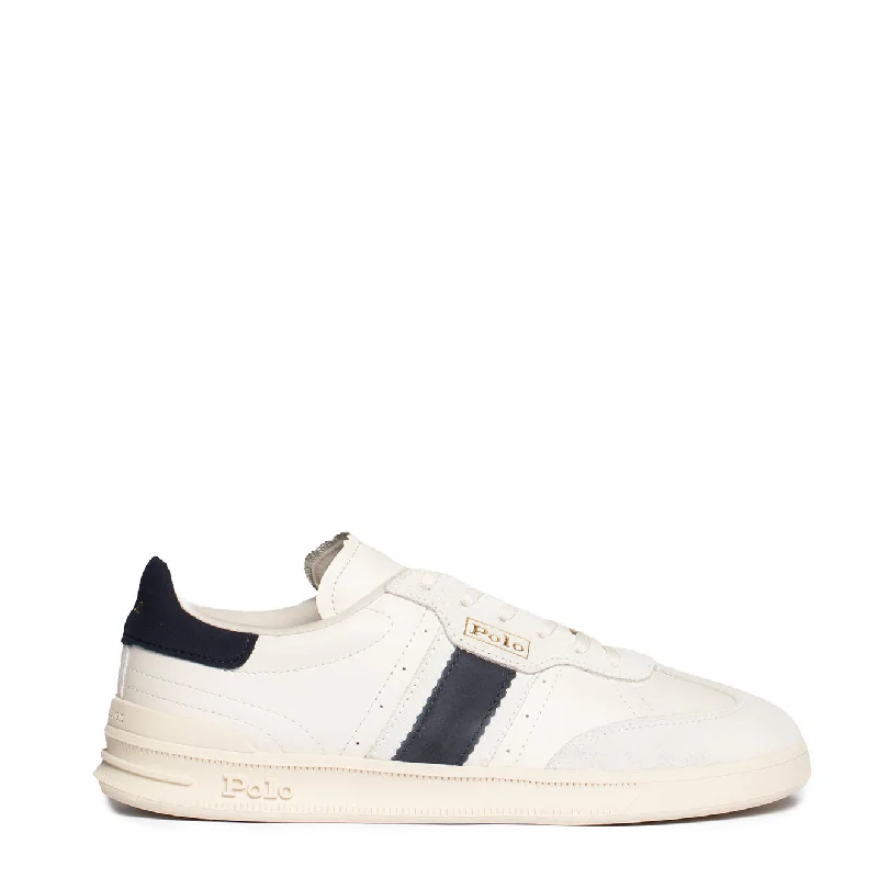 Men's ribbed cuffs and hem polo shirts for a textured lookMen Polo with Heathered Colors for a Subtle and Sophisticated LookPolo Ralph Lauren Aera Trainers Low Top Lace Cream / Navy