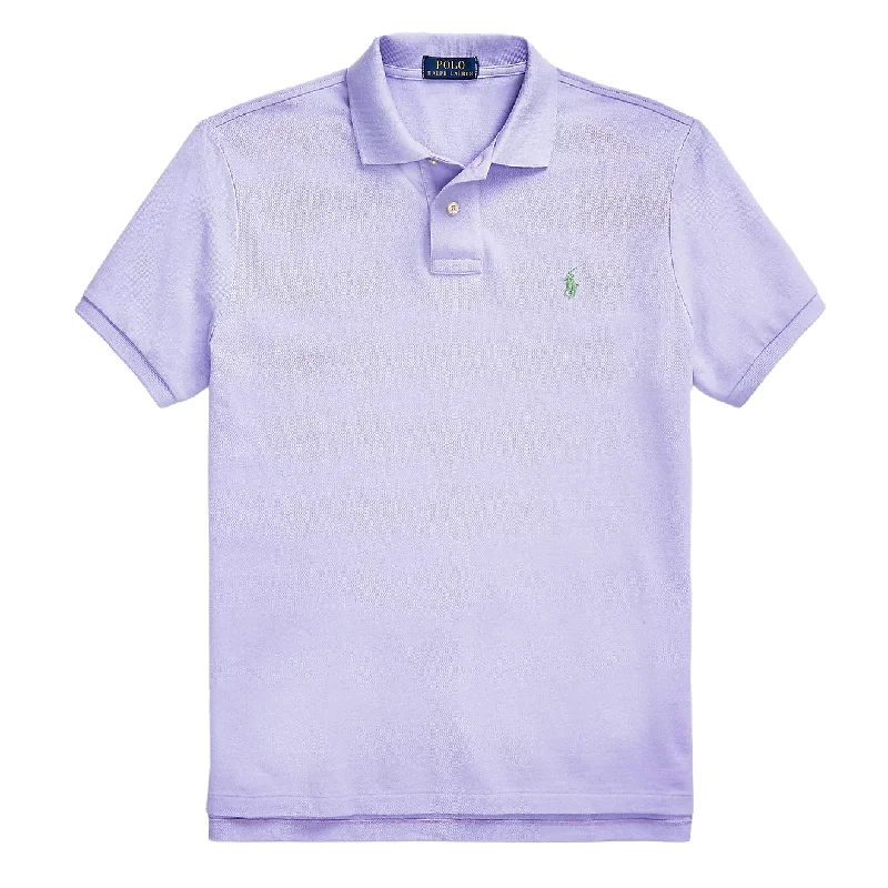 Men's high - collar polo shirts with a modern twistMen Polo with Anti - Pilling Properties for Long - Lasting QualityPolo Ralph Lauren Custom Slim Fit Classic Polo Pastel Purple Heather