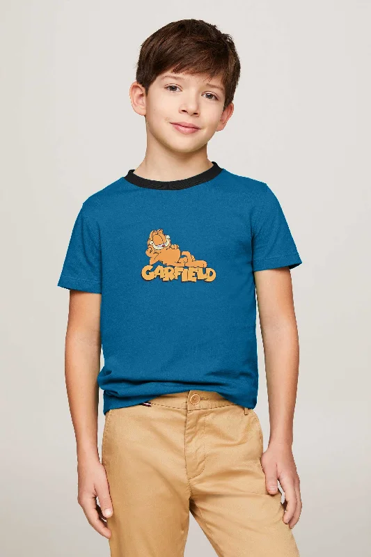 Men's vintage - inspired retro polo shirts with unique patternsMen Polo with Printed Patterns like Dots or StripesPolo Republica Boy's Garfield Printed Tee Shirt