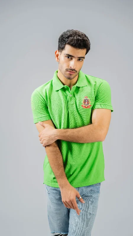 Men's luxury cashmere blend polo shirts in solid colorsMen Polo with Slim - Fit Silhouettes for a Modern AppearancePolo Republica Men's Crest & 5 Embroidered Short Sleeve Polo Shirt