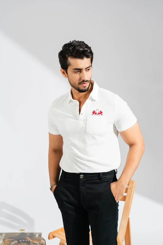 Men's reversible polo shirts with two different looksMen Polo with Contrast - Stitched Details for a Fashion - Forward AppearancePolo Republica Men's Double Pony & Polo Embroidered Pocket Polo Shirt